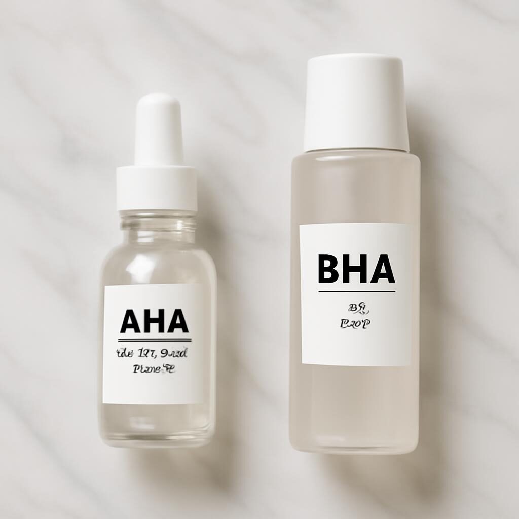 produits exfoliants chimiques AHA BHA acide glycolique sérum