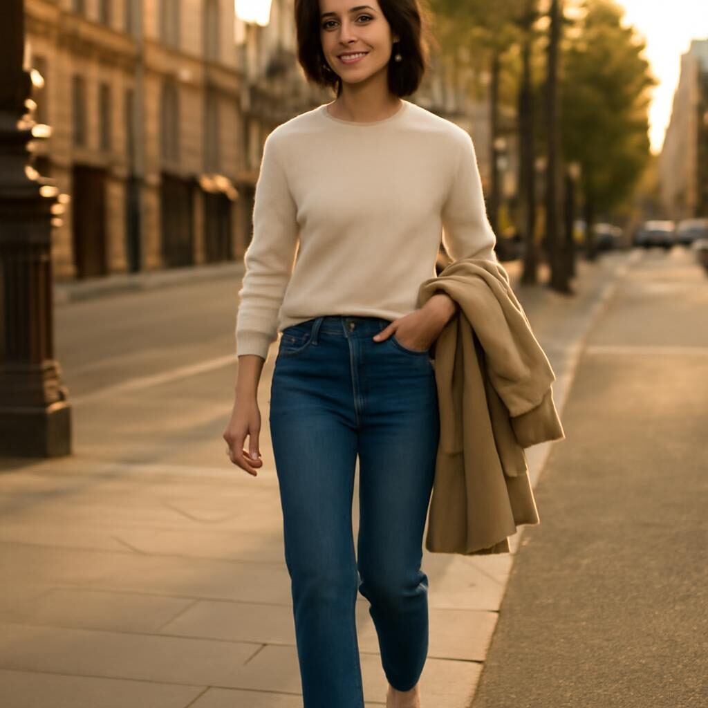 Style décontracté chic après 40 ans : look casual chic parisien