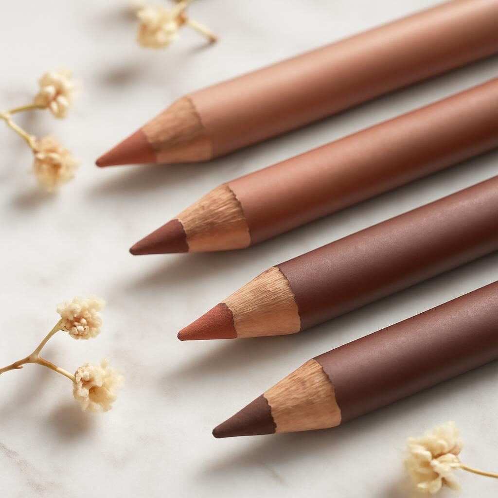 Crayons contour de lèvres aux teintes naturelles