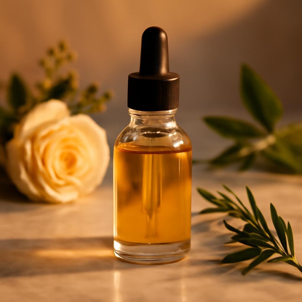 Huile visage peau sèche nuit après 40 ans en flacon