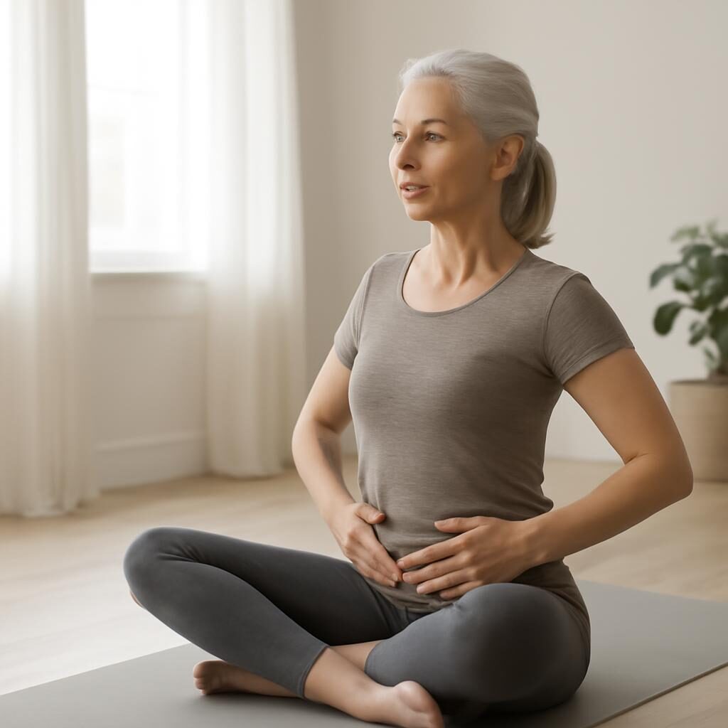 Rééducation périnée yoga femme mature studio