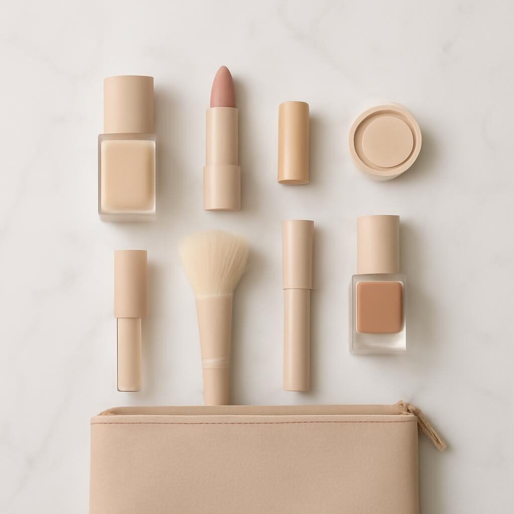Trousse maquillage minimaliste après 40 ans avec 8 produits essentiels