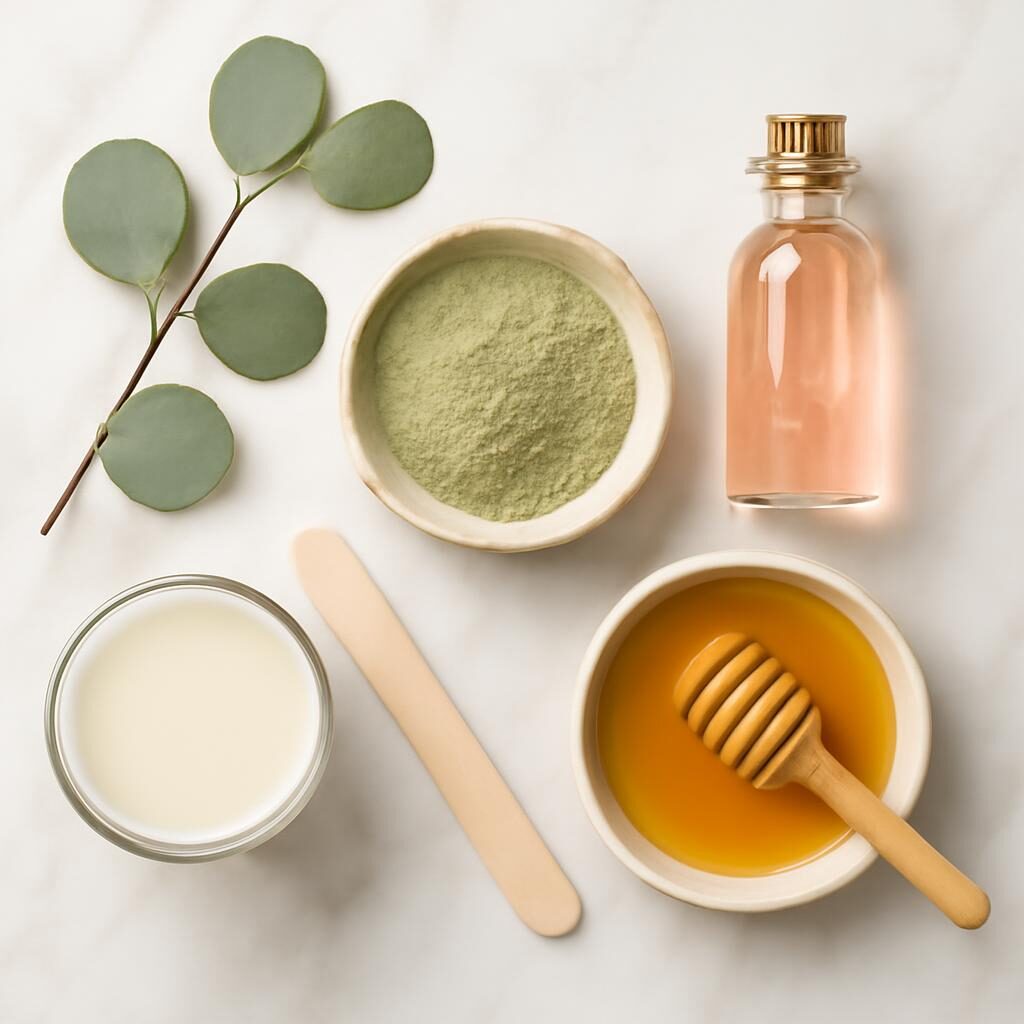 Ingredients naturels pour masque argile peau mature