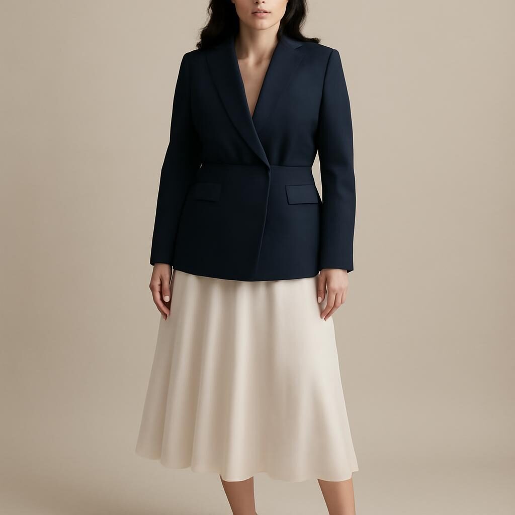 Silhouette en A vetements : look equilibre apres 40 ans