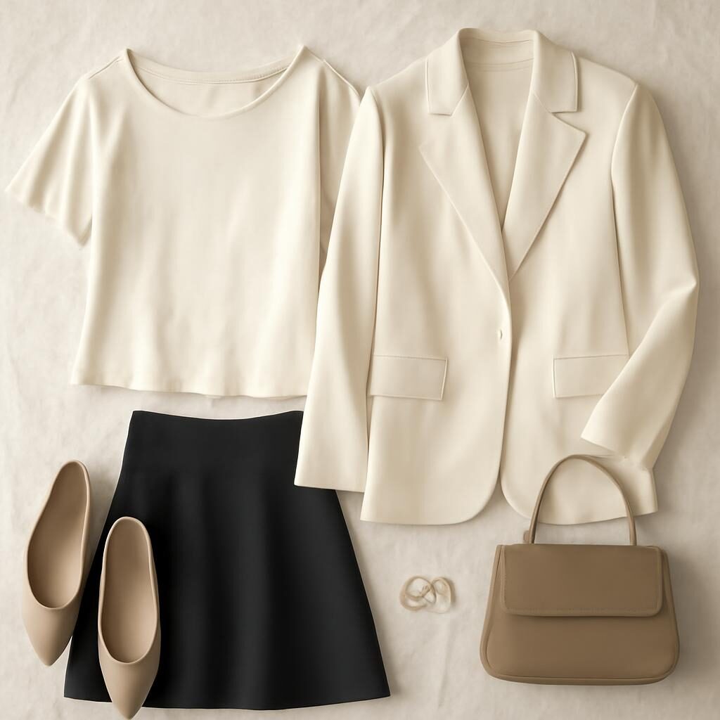 Wardrobe ideal pour silhouette en A pyramide