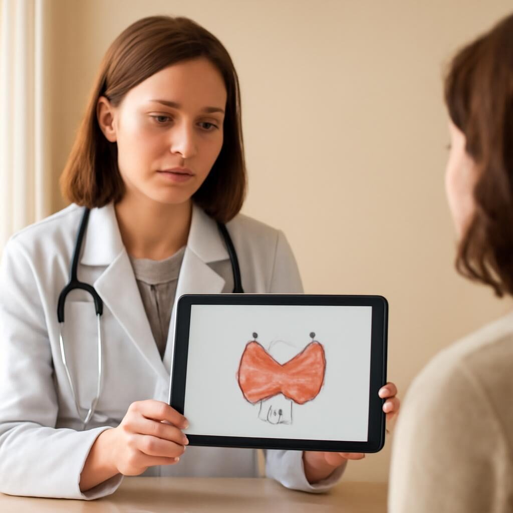 Consultation medicale glande thyroide examen clinique